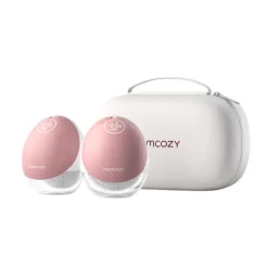 Momcozy Bomba Tira-Leite Rosa M9 Mãos-Livres Dupla | Com App e Alta Potência