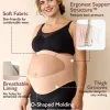 Momcozy Cinta de Maternidade Oster Pink Tamanho M| Suporte Gravidez