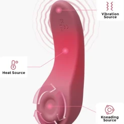 Momcozy Massajador Lactação Rosa 3 em 1 - Alívio Dor, Estimulação Leite | Portátil