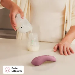 Momcozy Massajador Lactação Rosa 3 em 1 - Alívio Dor, Estimulação Leite | Portátil
