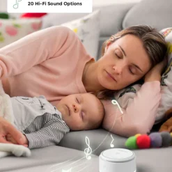 Momcozy Máquina de Ruído Branco Bebé | 20 Sons, Luz Noturna e Portátil