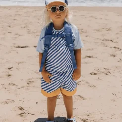 Monnëka Bermuda Banho Boy Stripes Blues 8-9 Anos | UPF50+ Sem PFAS