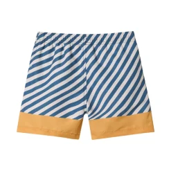 Monnëka Bermuda Banho Boy Stripes Blues 8-9 Anos | UPF50+ Sem PFAS