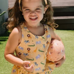 Monnëka Bola Pequena Wild Animals 13cm | Para brincar na praia, piscina ou jardim