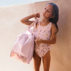 Monnëka Bolsa de Praia Mermaid Cats 50cm | Malha Anti-areia