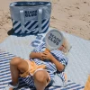 Monnëka Bolsa Tote Térmica Nevera Stripes Blues & Beyond | Grande capacidade para praia, piqueniques e verão