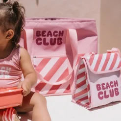 Monnëka Bolsa Térmica Stripes Bloom & Blush | Lancheira Infantil
