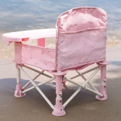 Monnëka Cadeira Dobrável Infantil Whale Pink +6M 15 kg | Bandeja Removível
