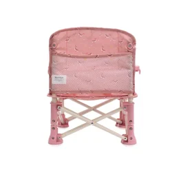 Monnëka Cadeira Dobrável Infantil Whale Pink +6M 15 kg | Bandeja Removível