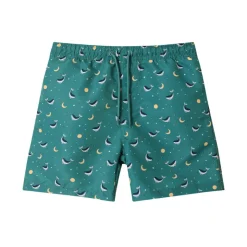 Monnëka Calções de Banho Whale Teal +3 Anos | UPF50+ | Secagem Rápida