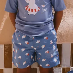 Monnëka Camiseta de Proteção Solar Hippos 2-3Anos | UPF50+ | Oeko-Tex