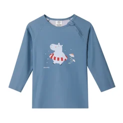Monnëka Camiseta de Proteção Solar Manga Comprida Hippos 1-2A | UPF50+ | Oeko-Tex