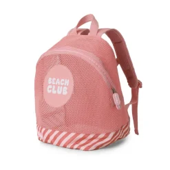 Monnëka Mochila Anti-Areia Stripes Bloom & Blush 30cm | Impermeável | 3 a 10 Anos