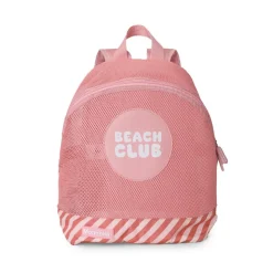 Monnëka Mochila Anti-Areia Stripes Bloom & Blush 30cm | Impermeável | 3 a 10 Anos