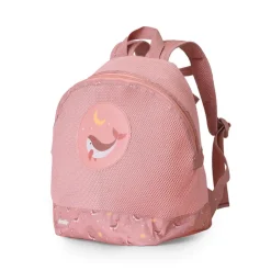 Monnëka Mochila Anti-Areia Whale Pink 30cm | Impermeável | 3 a 10 Anos