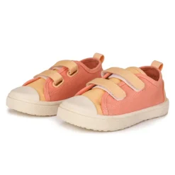 Monnëka Sapatilhas de Lona Infantil Tangerine T29 | Barefoot Drop Zero | Sola Antiderrapante
