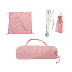 Monnëka Tenda Infantil Whale Pink | Proteção UPF50+ e Mosquiteiro | 120x120x110cm