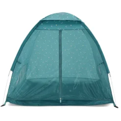 Monnëka Tenda Infantil Whale Teal | Proteção UPF50+ e Mosquiteiro | 120x120x110cm