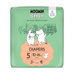 Moomin Baby Fraldas T5 10-16kg | 40 Fraldas | Hipoaergénicas e Sem Cloro