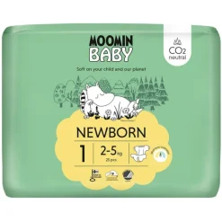 Moomin Baby Newborn Fralda T1 2-5kg x25
