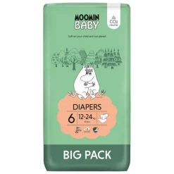Moomin Big Pack Fralda T6 12-24Kg 51 Unidades