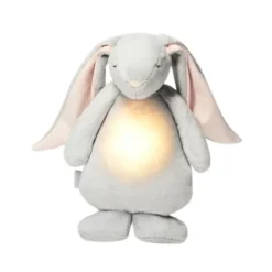 Moonie 2.0 Coelho Peluche Sensorial Cinzento 28cm | Com Luz - Ajuda Sono Bebé