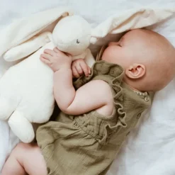 Moonie 2.0 Coelho Peluche Sensorial Cinzento 28cm | Com Luz - Ajuda Sono Bebé