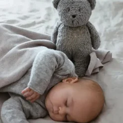 Moonie 2.0 Urso Peluche Sensorial Cinzento 28cm | Ajuda Sono Bebé