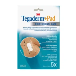 3M Penso Tegaderm Pad Pro Care 9x15cm | 5 Pensos Pós-Cirúrgico | Impermeável