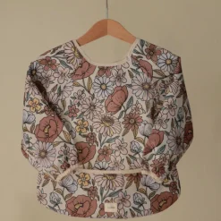 Mushie Babete Manga Comprida Retro Flowers 6-24M | Resistente à Água