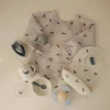 Mushie Babete Manga Comprida Whales 6-24M | Padrão Baleias