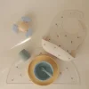 Mushie Babete Silicone Kites +6Meses | Padrão Papagaios - Ajustável e Fácil de Limpar