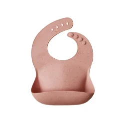 Mushie Babete Silicone Rosa +6M | Lavável na Máquina de Loiça