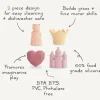 Mushie Brinquedos Banho Princesa 10+ Meses | 4 Peças Anti-Bolor