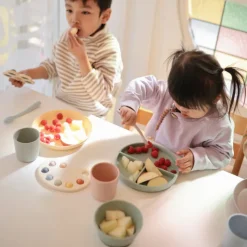 Mushie 2 Colheres de Alimentação Lilás +6 Meses | Silicone Alimentar