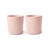 Mushie Copos para Refeições 225ml 6+ Meses | Cor Blush Conjunto de 2 - Plástico Seguro