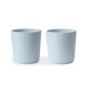 Mushie Copos para Refeições 225ml 6+ Meses Pack 2 | Cor Powder Blue - Plástico Seguro