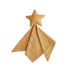Mushie Doudou Star Fall Yellow 30x50cm | Algodão Orgânico - Conforto para Bebé