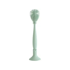 Mushie Escova Dupla para Biberões 2 em 1 Cor Cambridge Blue | Cerdas Silicone Alimentar