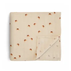 Mushie Fralda Pano Musselina Extra Suave Padrão Borboletas | 120x120cm Algodão Orgânico