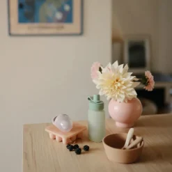 Mushie 2 Garrafas Reutilizáveis para Puré 150ml 6+ Meses | Cor Blush - Silicone Alimentar