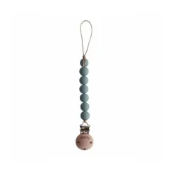 Mushie Halo Corrente Chupeta Cadet Blue +0M
