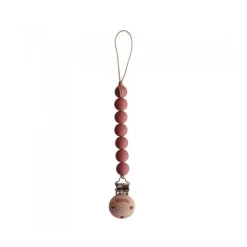 Mushie Halo Corrente Chupeta Redwood +0M