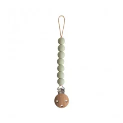 Mushie Halo Corrente Chupeta Sage +0M