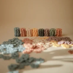 Mushie Jogo Construção Hex Connect 100 Peças +5Anos | Criatividade e Motricidade