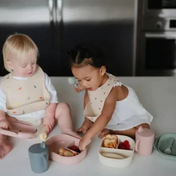 Mushie Lunch Box Com Talheres Blush +6M