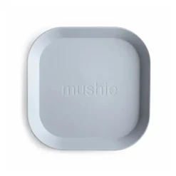 Mushie Pack Pratos Quadrados Cloud - 2 Unidades | Sem BPA Micro-ondas