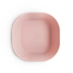 Mushie Pack Taças Quadradas Blush - 2 Unidades | Sem BPA uso no Micro-ondas