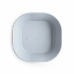 Mushie Pack Taças Quadradas Cloud - 2 Unidades | Sem BPA uso no Micro-ondas