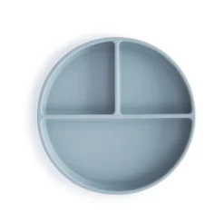Mushie Prato Compartimentos Silicone Azul +6M